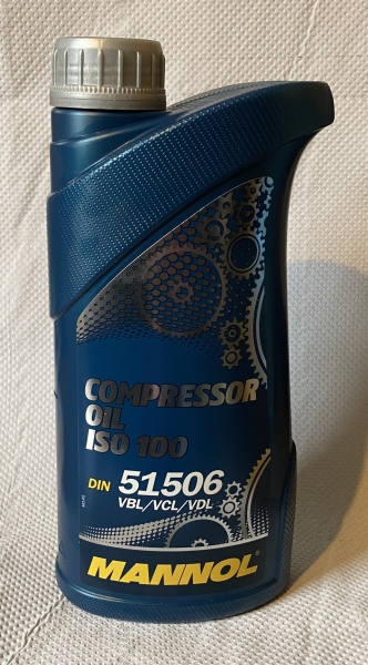 Mannol Kompressoröl ISO 100 DIN 51506 VBL, VCL, VDL 1 Liter